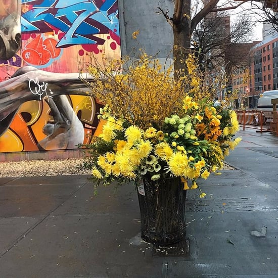 Trash Can Bouquets by Lewis Miller Design