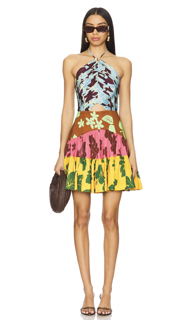 Alemais Poppy Spliced Mini Dress