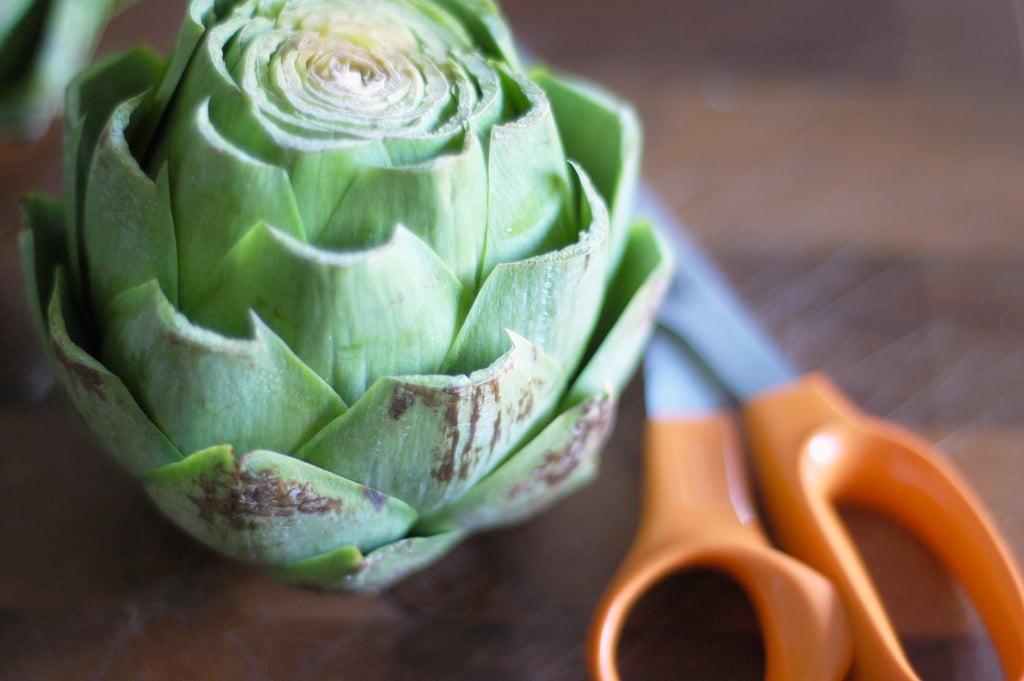 Prepping an Artichoke