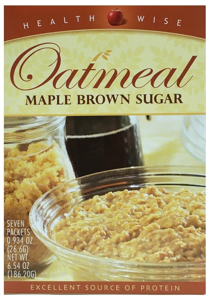 HealthWise Oatmeal Maple Brown Sugar