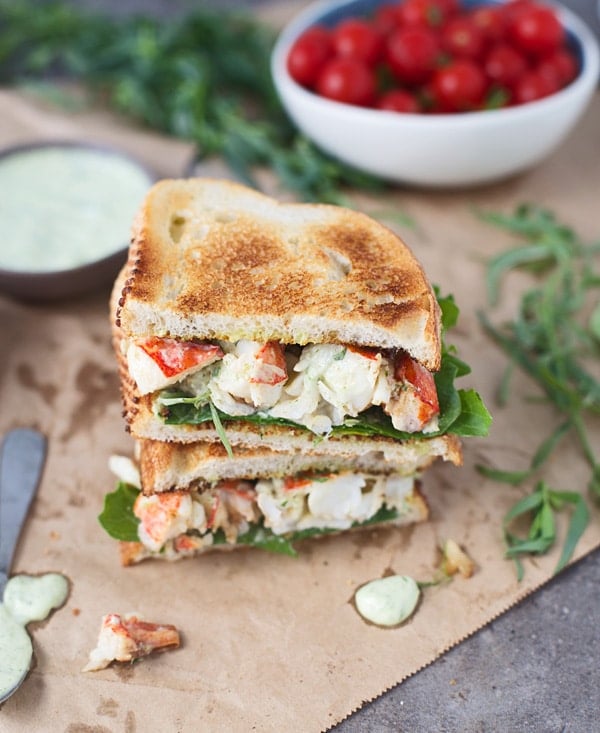 Green Goddess Lobster Sandwich