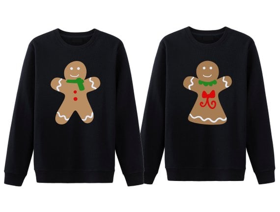 Gingerbread Couple Sweaters