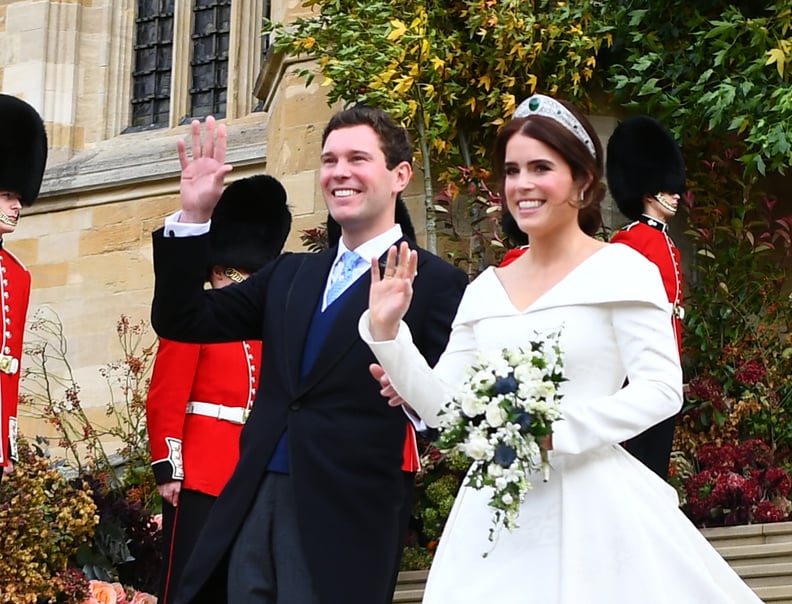 Princess Eugenie and Jack Brooksbank Waving in 2018