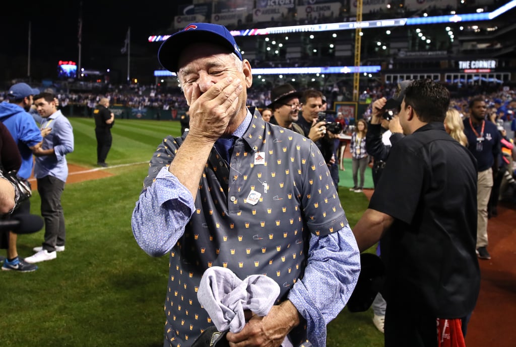 Bill Murray's Reaction to Cubs Winning World Series