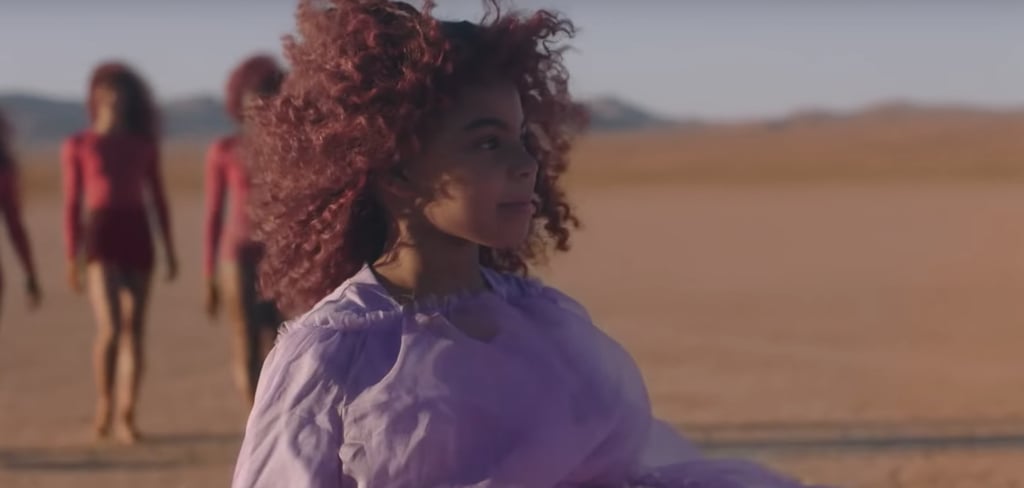 Blue Ivy's Burgundy Natural Hair in "Spirit" Music Video 