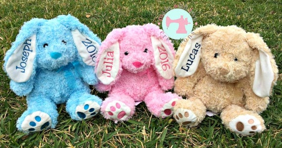Personalized Stuffed Bunny