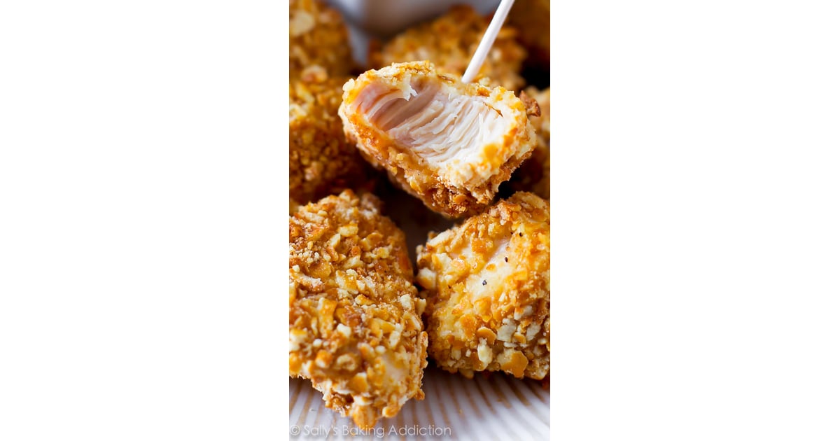 Pretzel Crusted Chicken Bites Chicken Finger Recipes For Kids