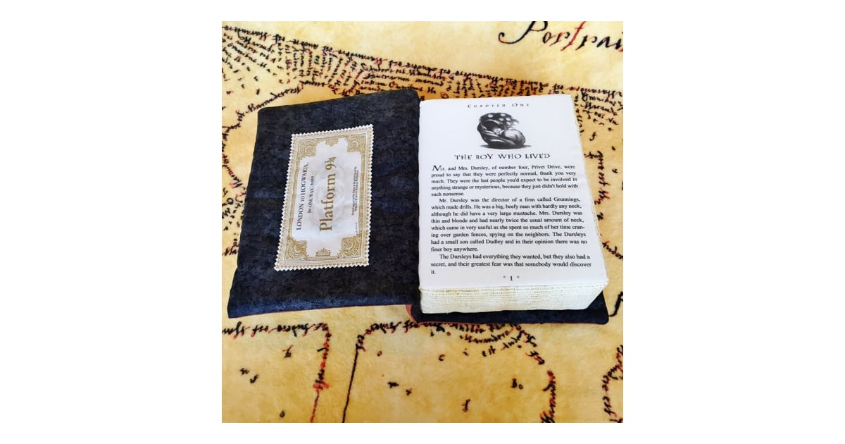 You can read the first page of the book . . . Harry Potter Book