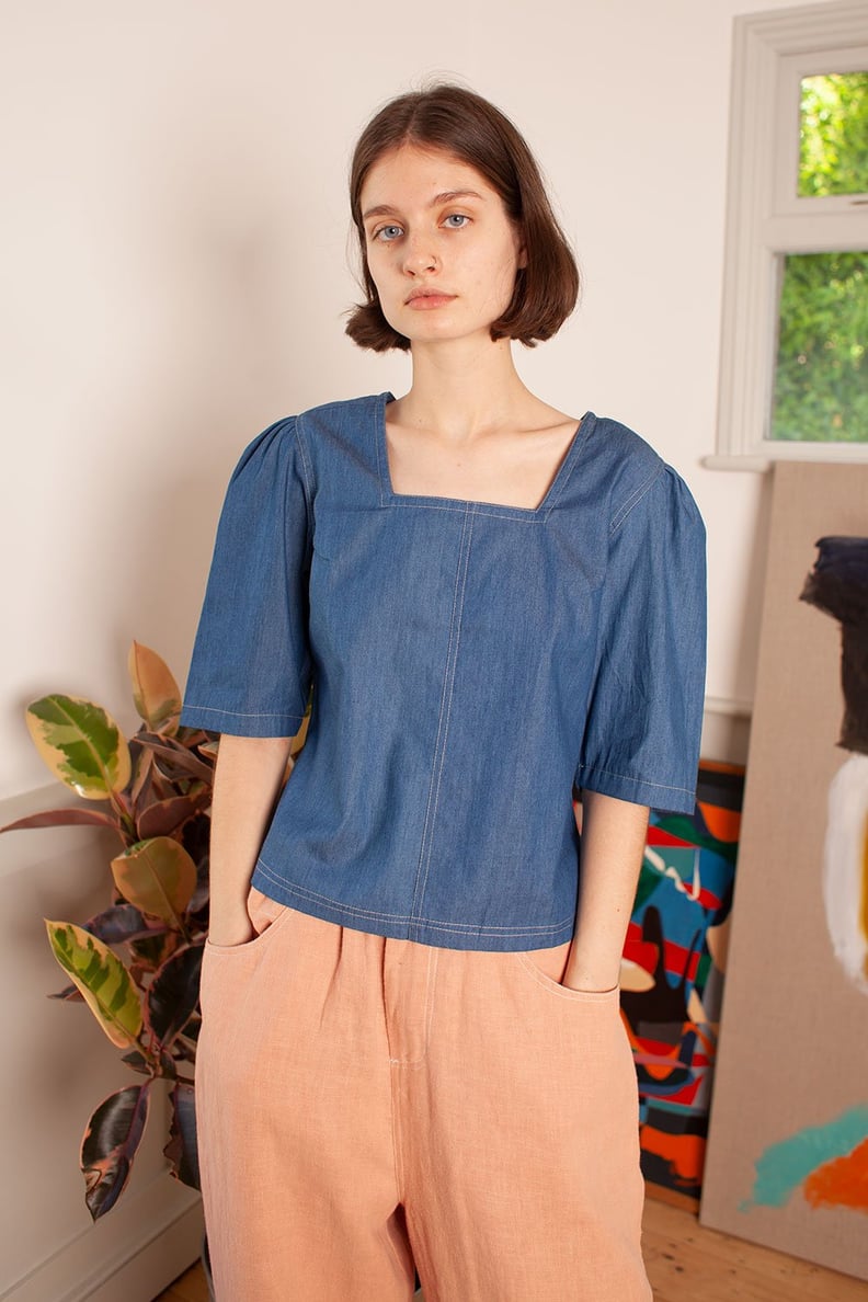 L.F. Markey Maximillion Top Chambray