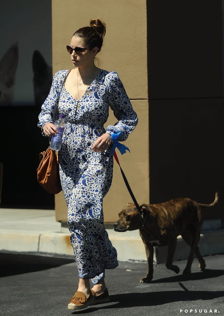 Jessica Biel Taking Tina to the Vet