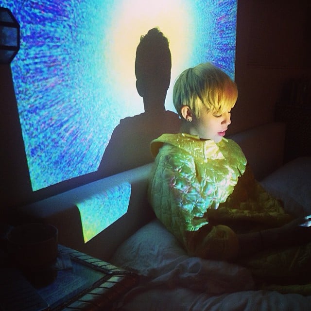 Miley Cyrus shared a snap from her bedroom.
Source: Instagram user mileycyrus