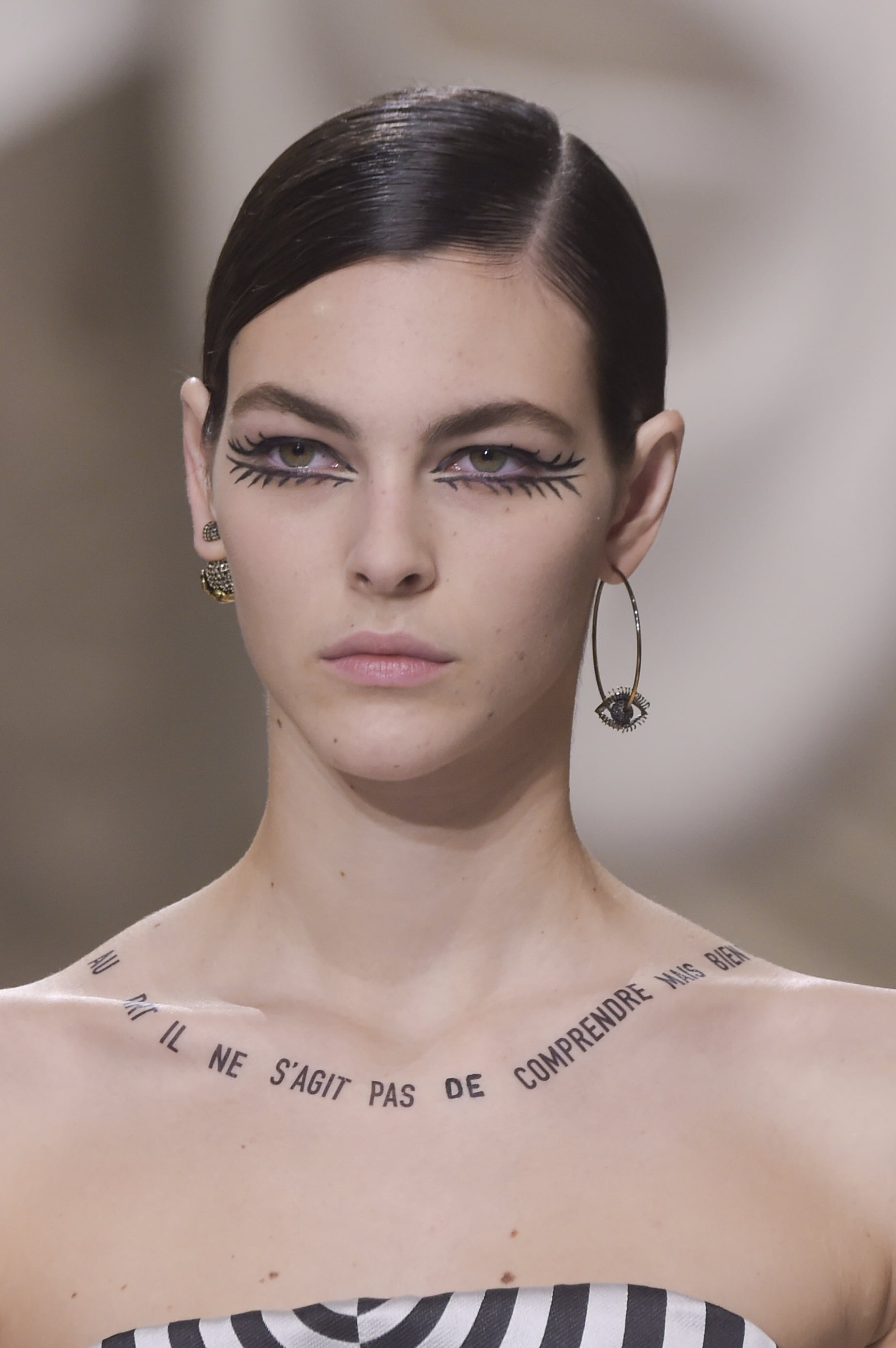 Dior's Spring 2018 Couture Collection Features Temporary Collarbone Tattoos