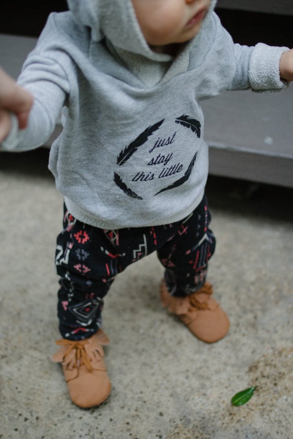 Anchore Deep "Just Stay This Little" Printed Hoodie