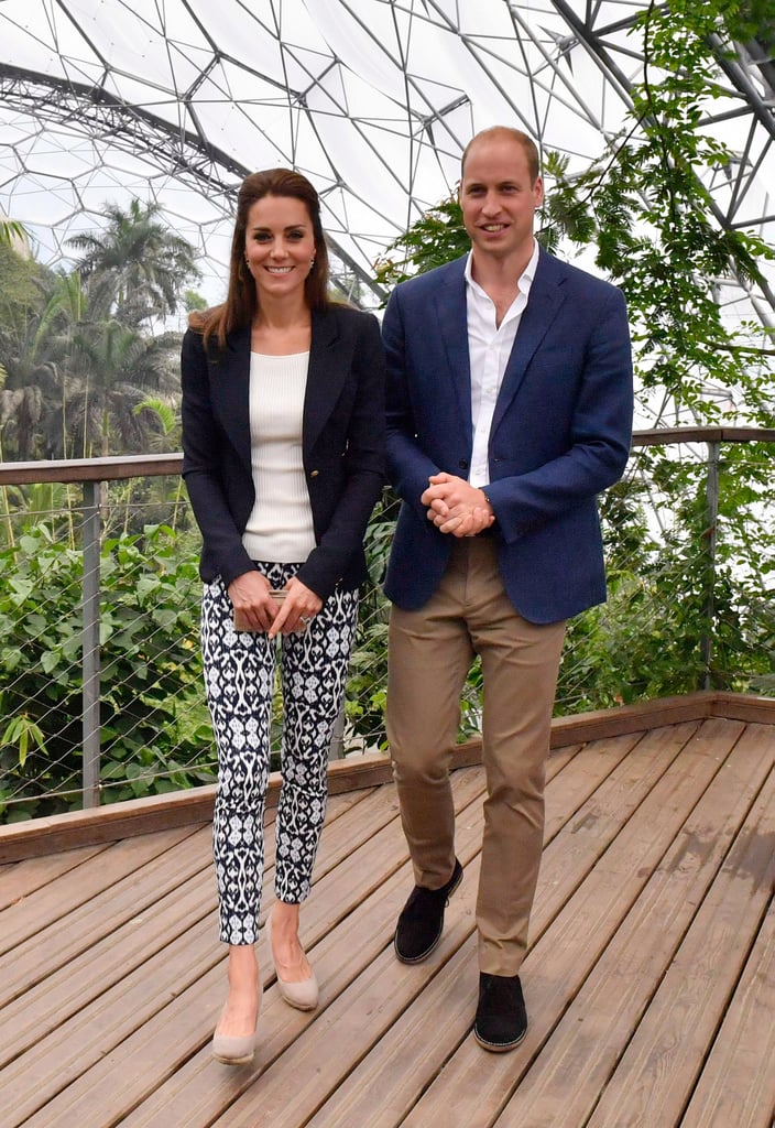 Kate Middleton Wears Gap Printed Pants September 2016