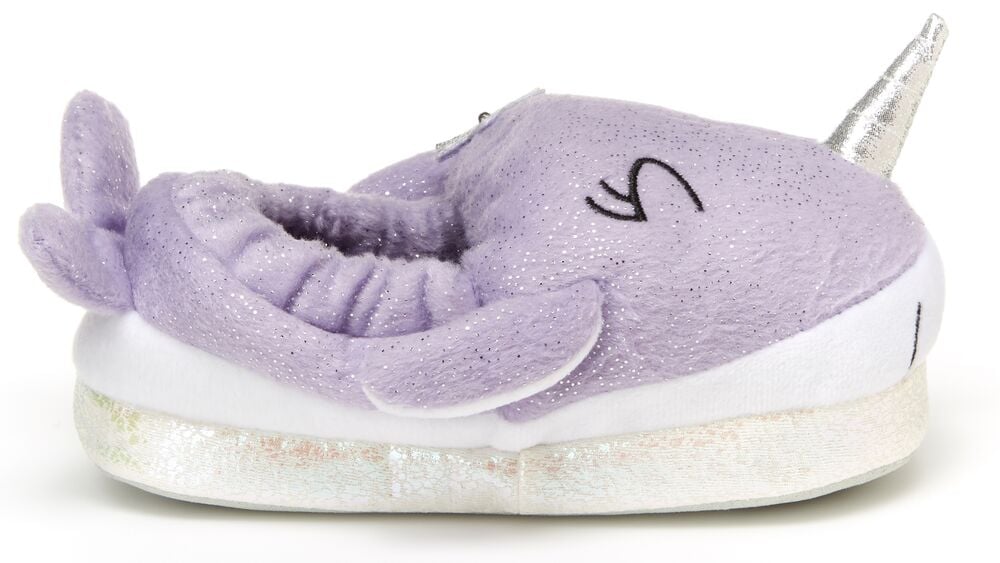 Stride Rite Maggie Light-Up Metallic Narwal Slipper