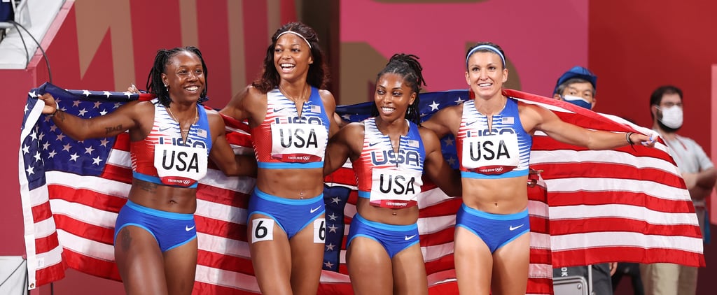 Team USA Wins Silver in Women's 4x100 Relay in 2021 Olympics