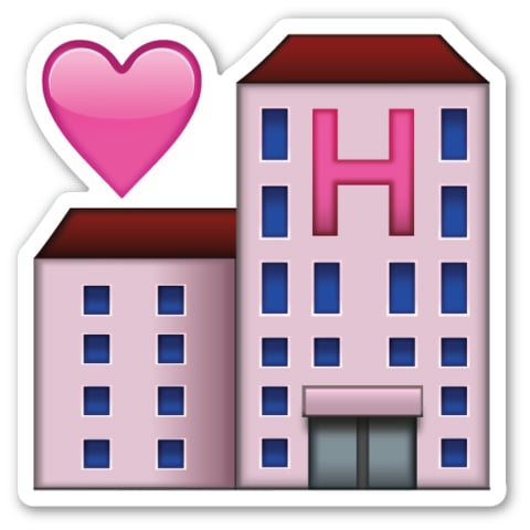 Interpretation: "Home is where the heart is." 
Name + meaning: Love Hotel. A hotel that can be hired by the hour, instead of as accommodation for the evening.
Also known as: Heartbreak hotel; my lover's house