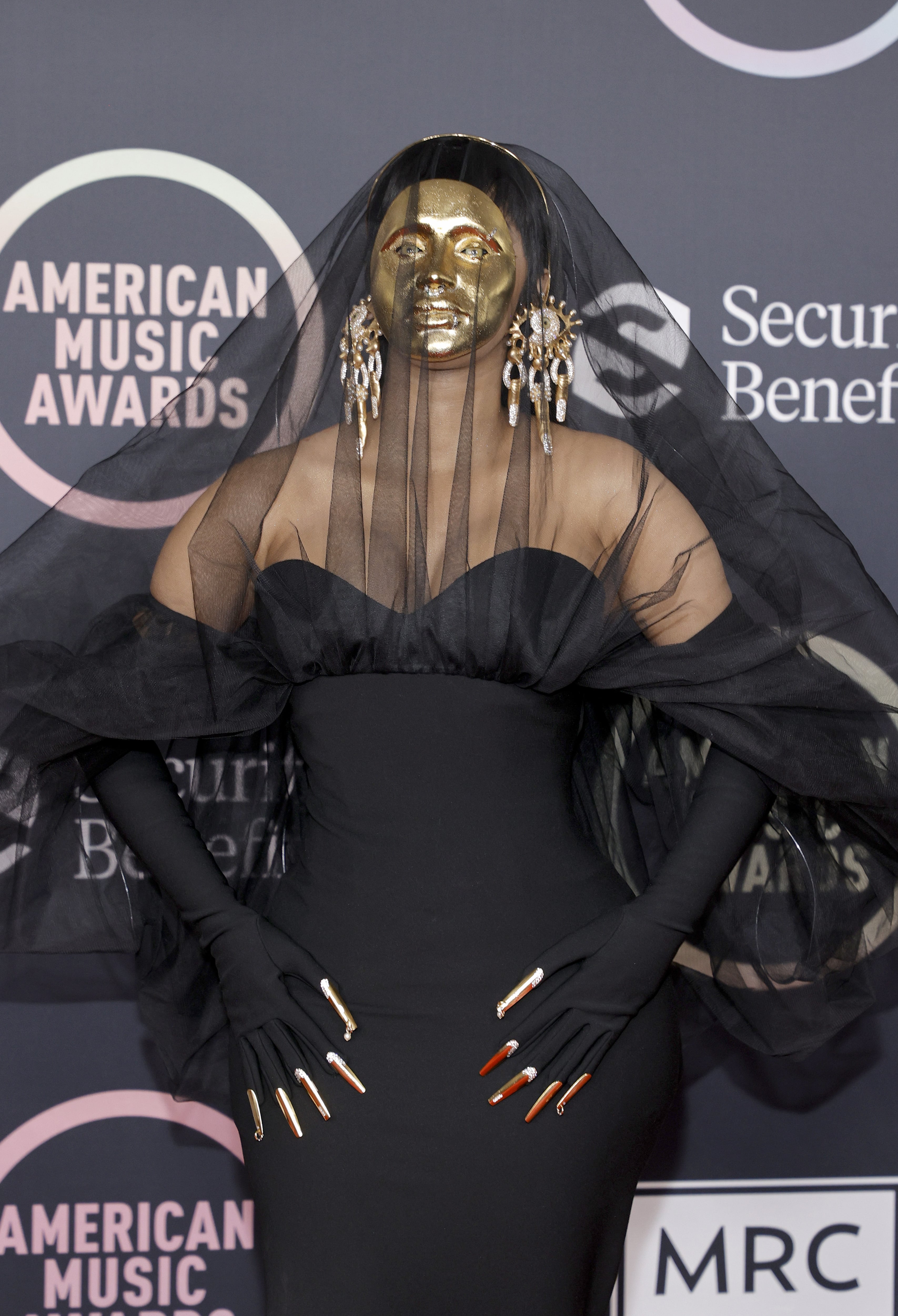 All Of Cardi B's Bold Outfits from American Music Awards 2021 – Footwear  News