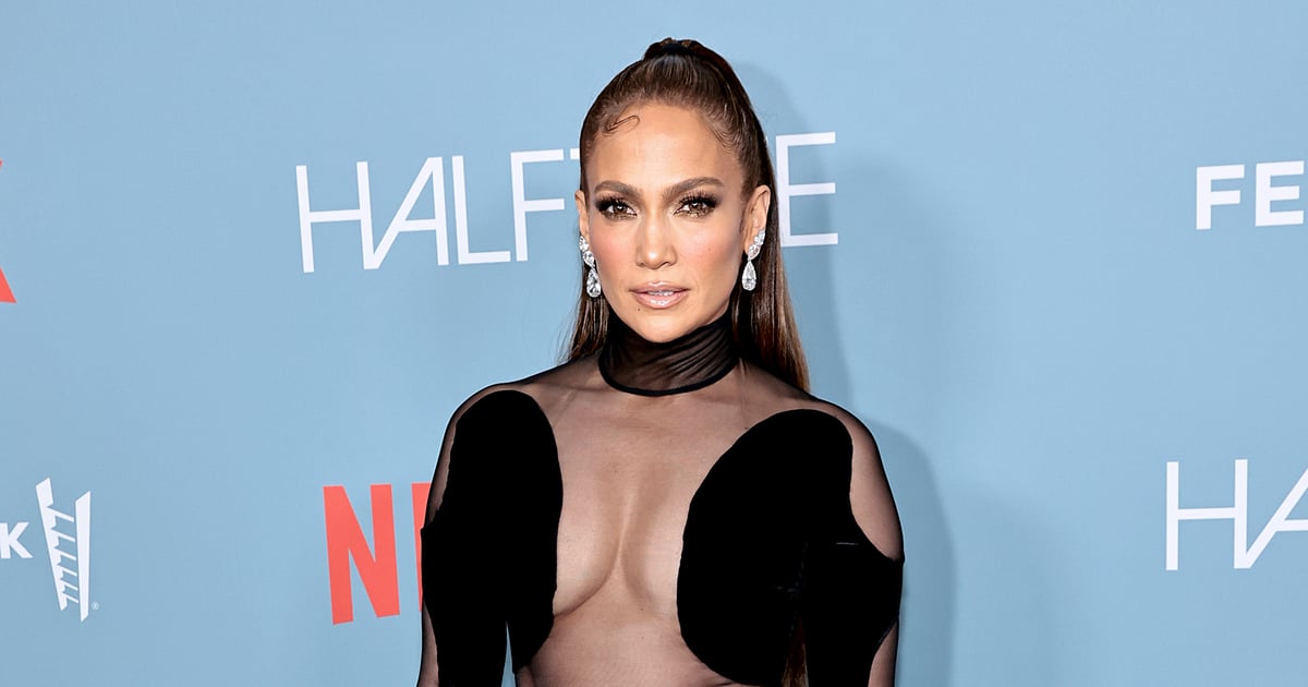 J Lo Takes Cutouts to the Extreme in a Black Thong Bodysuit
