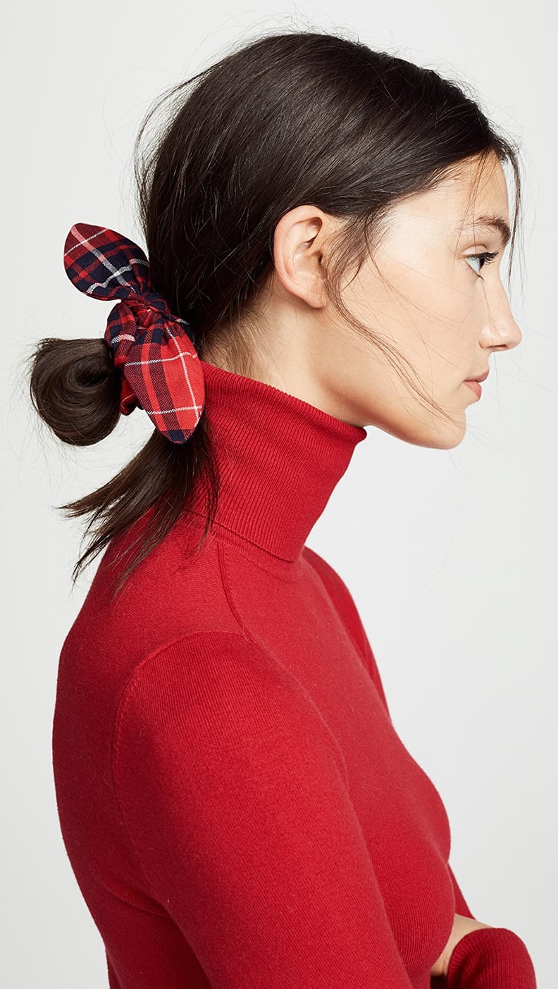 Namjosh Red Plaid Scrunchie