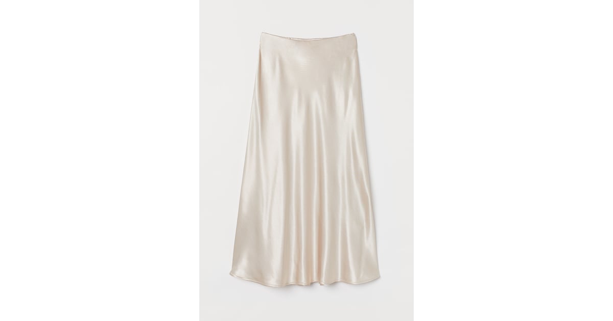 Satin skirt h&m clearance