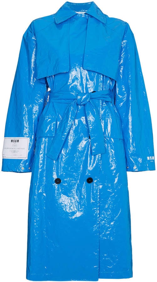 MSGM Oversized PVC Trench Coat