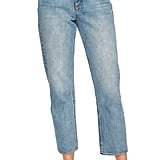 1.STATE Mid-Rise Straight Leg Ankle Jeans