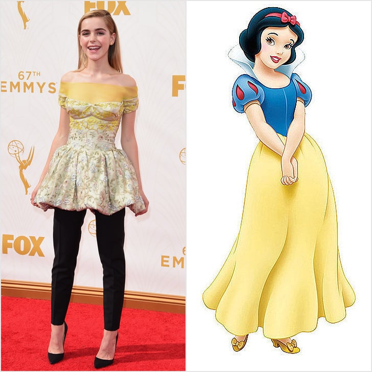 Kiernan Shipka As Snow White Disney Princess Dresses At Emmys 2015 Popsugar Fashion Photo 5 9892