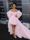 Rihanna Shut Down the Red Carpet in This Millennial Pink Asymmetrical Gown