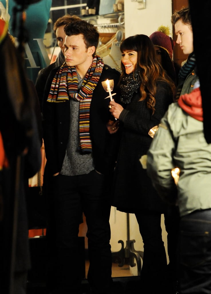 Glee Filming Candelight Vigil