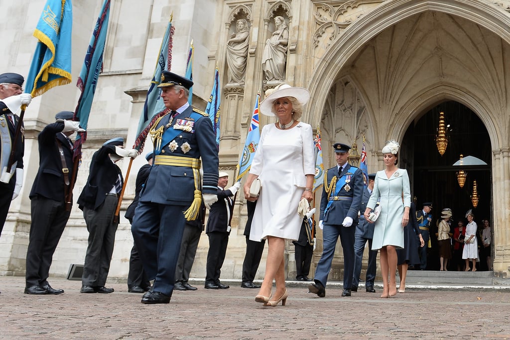 William, Harry, Kate and Meghan at RAF Celebration in London