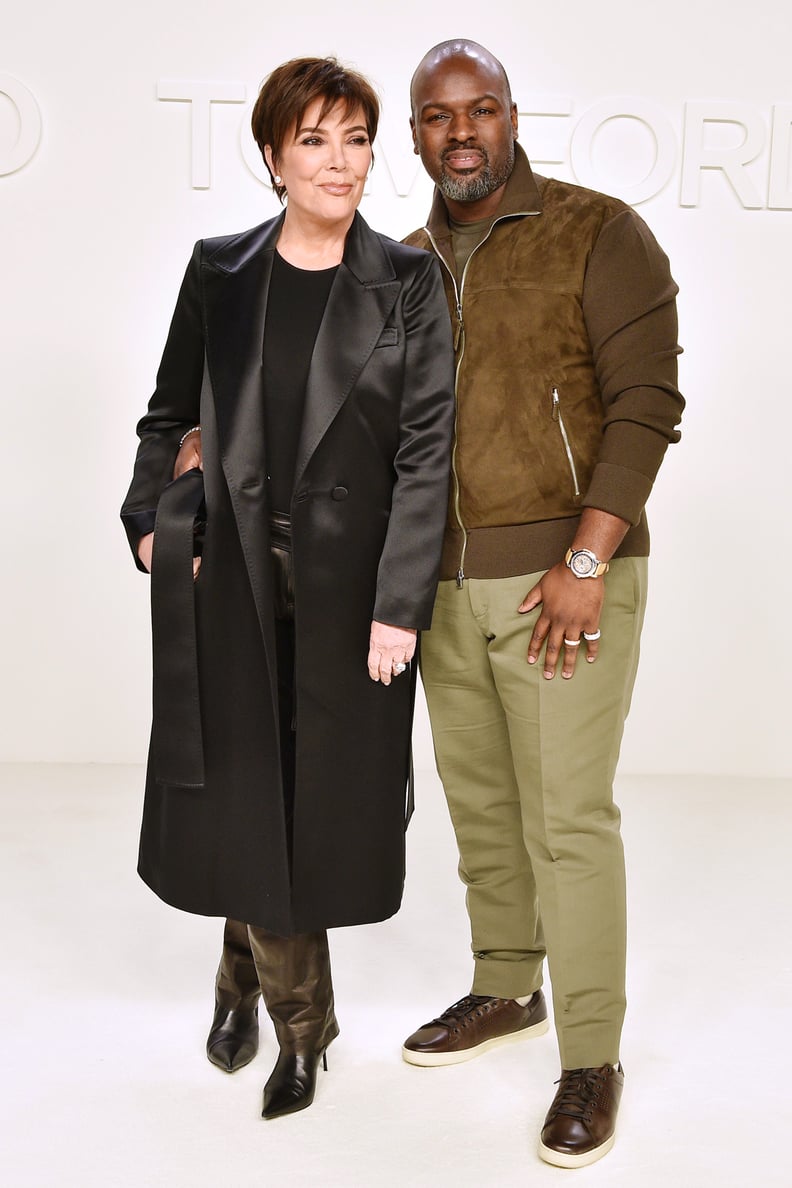Kris Jenner and Corey Gamble at the Tom Ford Fall 2020 Show
