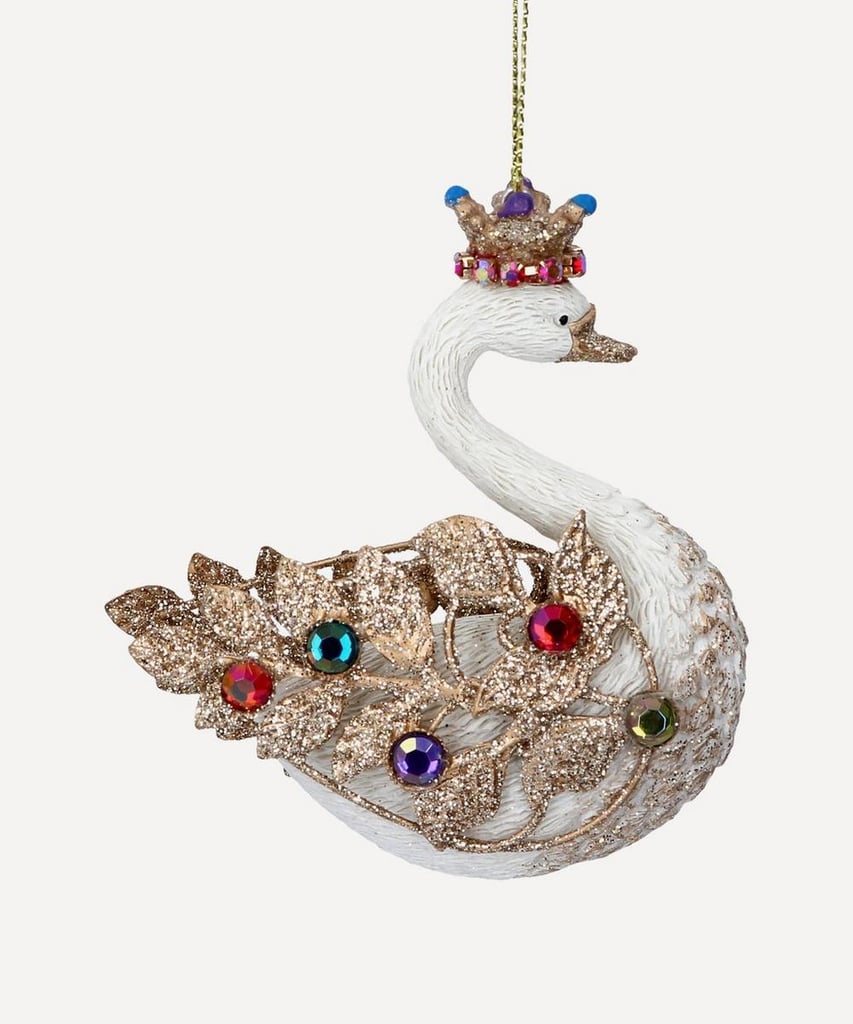 Liberty London Glorious Swan Decoration Best Liberty London Christmas