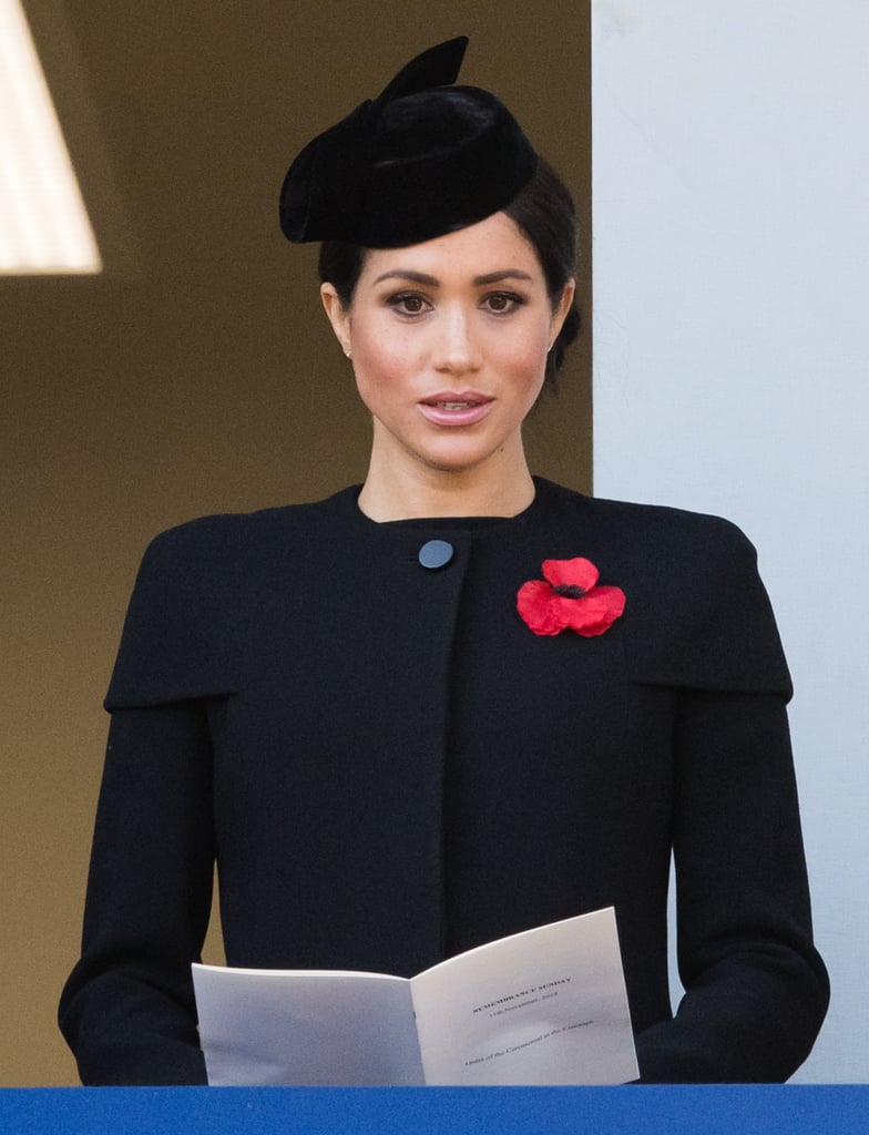 Meghan first wore the coat in November 2018, for Remembrance Sunday.