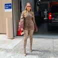 J Lo Pulls Off Head-to-Toe Leopard Print With a Minidress and Sparkly Tights