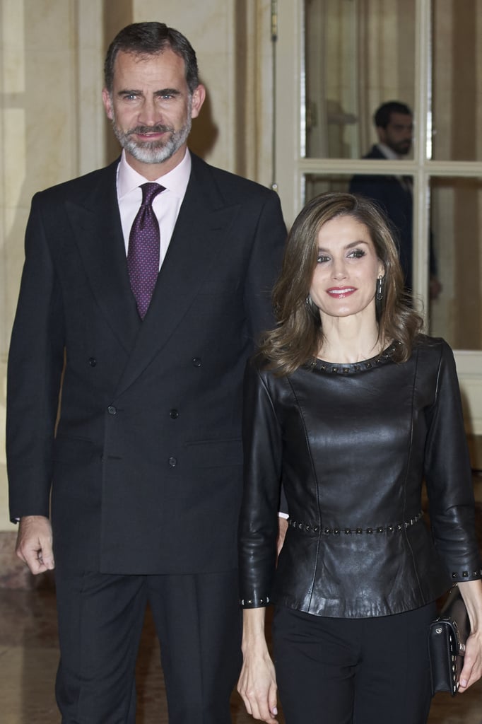 King Felipe VI and Queen Letizia at Francisco Cerecedo Journalism Awards in Madrid.