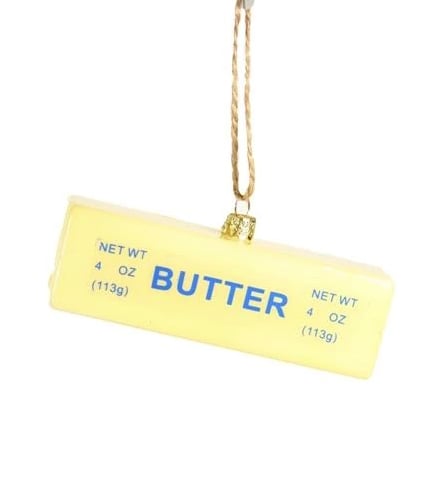 Stick of Butter Glass Ornament