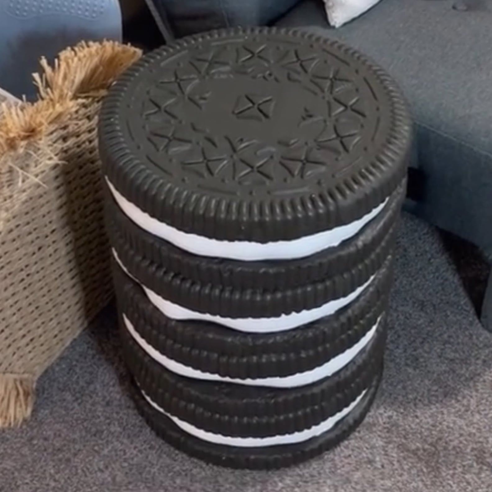 HomeGoods's Giant Oreo Stool Goes Viral on TikTok Videos POPSUGAR Home