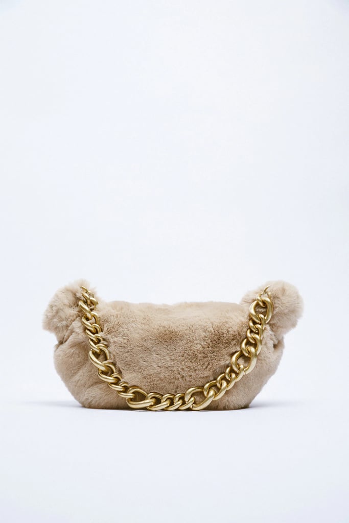 Zara Faux Fur Chain Bag