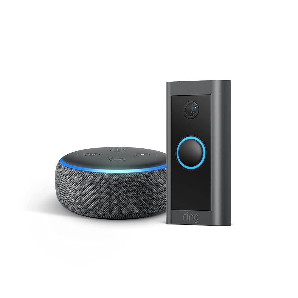 Ring Video Doorbell Wired Bundle With Echo Dot (3rd Gen)