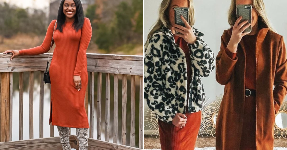 This $36 Sweater Dress From Old Navy Is All Over Instagram – See Women Wearing It IRL