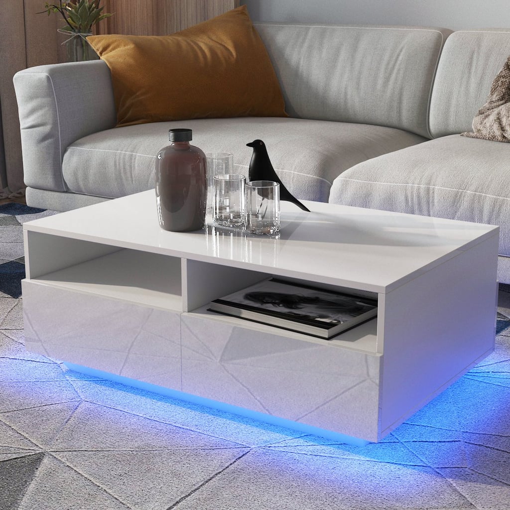 High Gloss LED Coffee Table