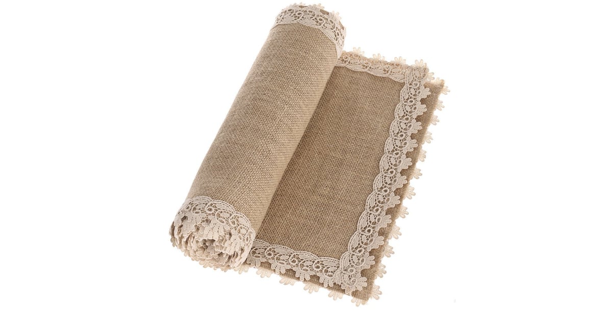 Burlap Cream Lace Table Runner (14) Modern Farmhouse Decor on Amazon