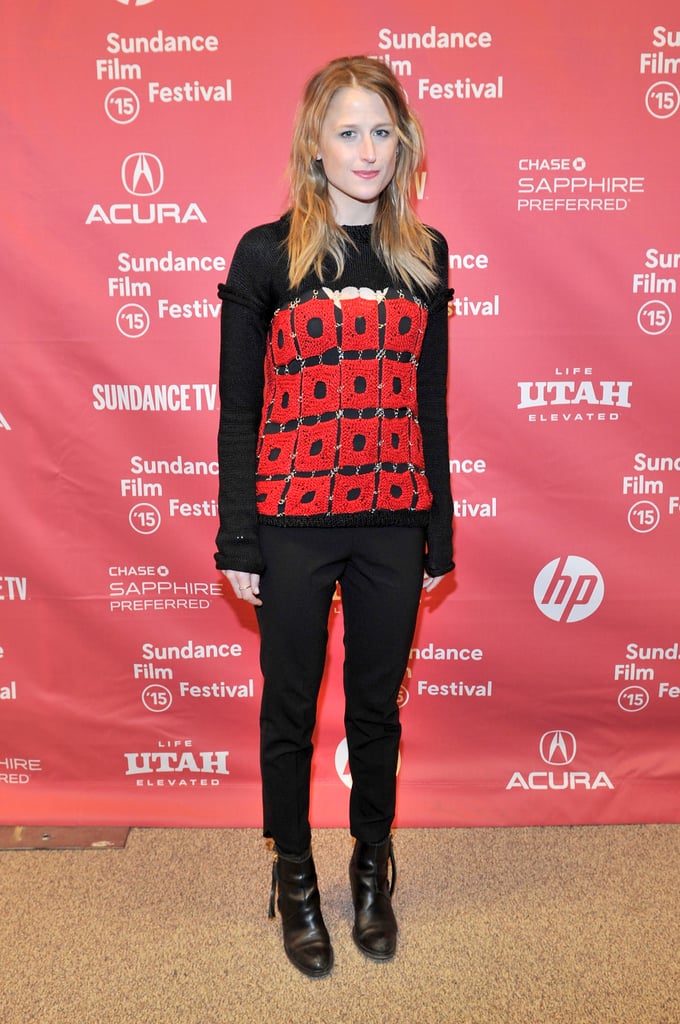 Mamie Gummer hit the red carpet at the premiere of The End of the Tour.