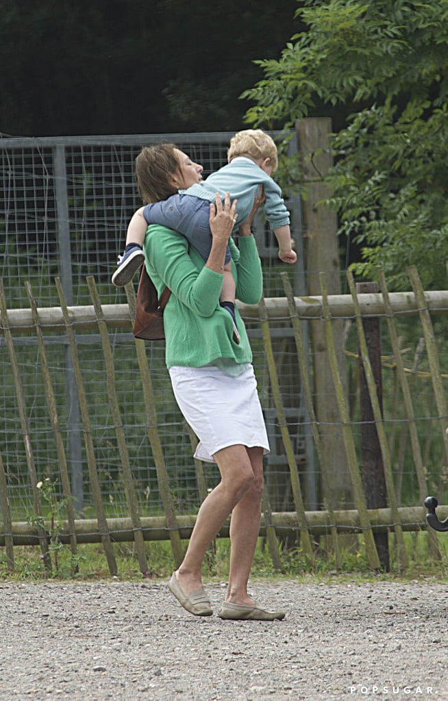 Prince George at Berkshire Petting Zoo With Carole Middleton