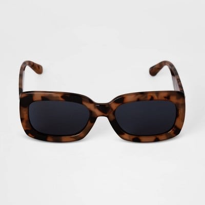 A New Day Tortoise Shell Rectangle Square Sunglasses