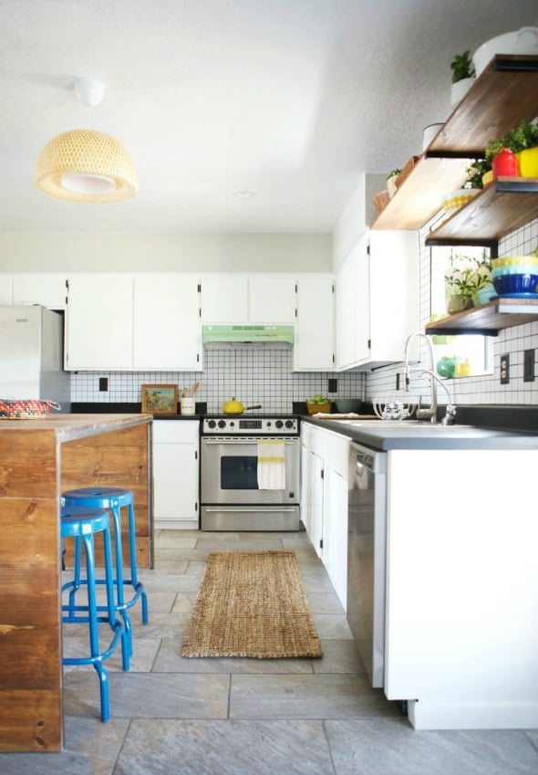 When doing a kitchen, keep the original layout but make appliances all new