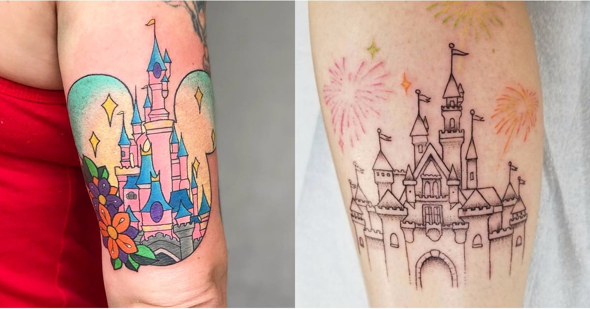 1. Small Disney castle tattoo designs - wide 4
