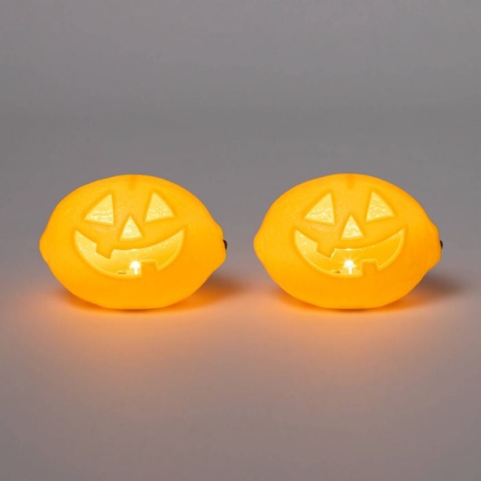 2-Pack Light-Up Lemon Halloween Prop