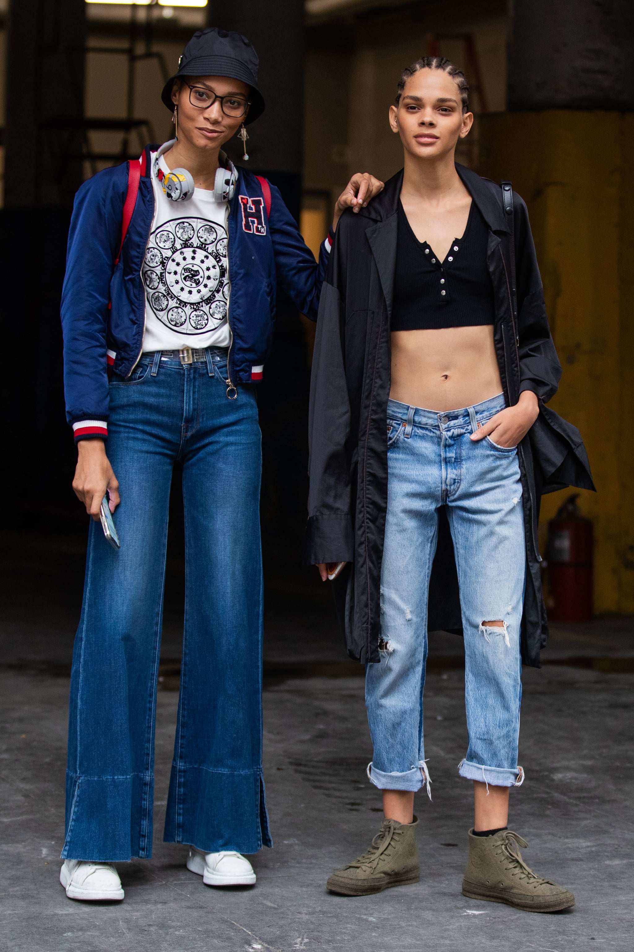 Whether you go for a dark wash flare or light wash boyfriend, there's, Exactly How All the Fashion Girls Are Wearing Jeans at NYFW
